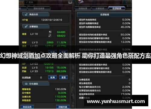 幻想神域剑盾加点攻略全面解析 助你打造最强角色搭配方案